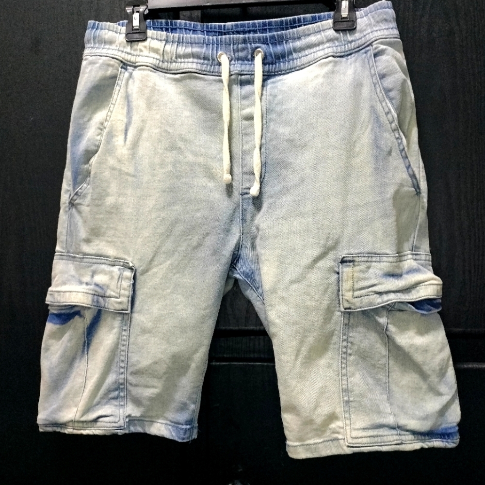 Men's Casual Denim Cargo Shorts